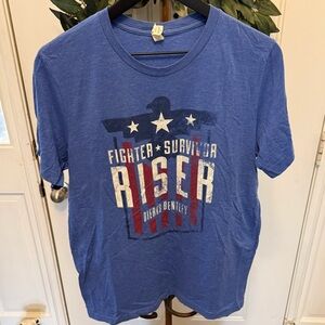 Dierks Bentley Fighter Survivor Riser Country Music Concert Tour Tee SS L